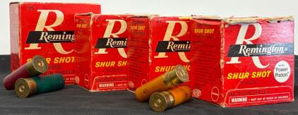 Vintage Remington Shur Shot 12 GA & 20 GA Shotgun Shells With Original Boxes