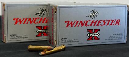 Winchester Super-X .22 Hornet 45gr Soft Point, X22H1, Brass Case, 1 Full Box & 1 Partial Box