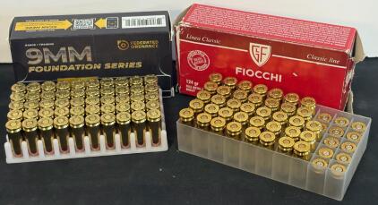 Federated Ordnance & Fiocchi 9mm 124gr FMJ Ammunition &ndash; 100 Rounds