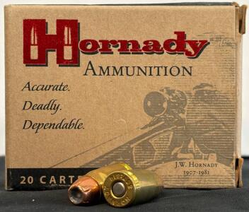 Hornady Custom 357 SIG 147 gr XTP Hollow Point Brass Ammo, 20 Rounds