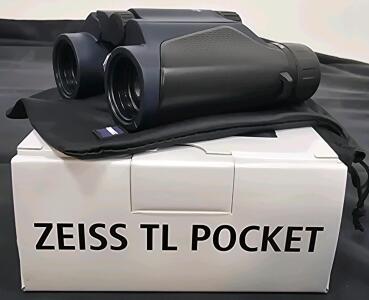 ZEISS TL Pocket 10x25 Compact Binoculars Night Blue-Black, ED Glass, Schmidt-Pechan Prism, SN 5118233, New In Box Removed For Picturing