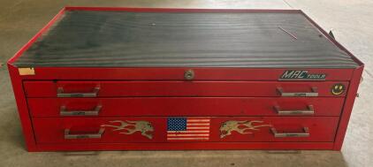 MAC Tools MB9030 Red Metal Tool Chest with 3 Drawers, Serial #0284492