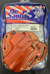 DeSantis Speed Scabbard 002TA8HZ0 Leather OWB Holster, Right Hand, For SIG P320/P250 With Optics