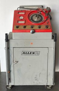 Allen Synchrograph Distributor Tester, Cabinet Cart, Analog Meters, Vacuum, Vintage Automotive Tool (Located In Connex)