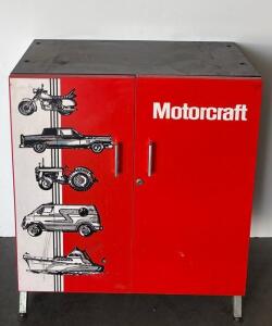 Motorcraft Metal Tool Cabinet With Double Doors And Shelves 34&rdquo;x30&rdquo; (Located In Connex)