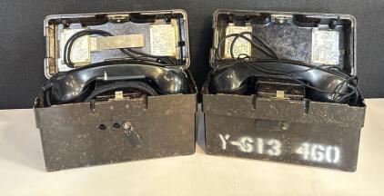 German WWII Feldfernsprecher 33 (FF33) Field Telephone With Accessories
