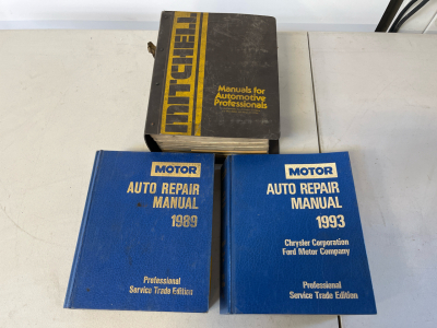 MOTOR Auto Repair Manuals 1989 & 1993, Hardcover, Chrysler & Ford Coverage