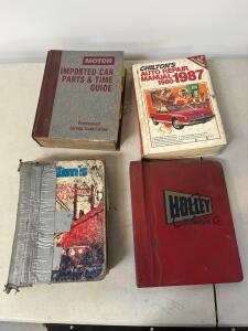 Chilton&rsquo;s Auto Repair Manual 1980-1987, MOTOR Imported Car Parts & Time Guide, Holley Carburetor Manual