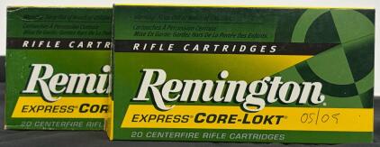 (2) Boxes .308 Winchester 150 Grain Pointed Soft Point Core-Lokt, 40 Count Total