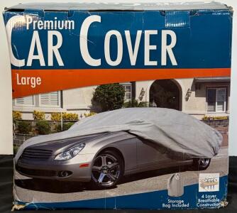 Premium Large Multi-Layer Car Cover &ndash; Fits Full-Size Sedans & Coupes, Costco Item 347994