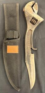 Crescent Tool Co. Custom Knife Wrench | Carbon Steel, Ridge Runner Sheath, Novelty Blade