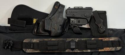 Assorted Handgun Holsters Bianchi #5 S&W 4506, Alien Gear LH, Galco, Double Triple, Camo Sling