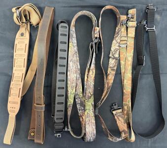 Assorted Rifle Slings: Allen, Topkery, Padded, Camouflage, Neoprene, Leather, Adjustable