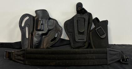 Tagua Leather OWB Holster, Bianchi & Sidekick Nylon Holsters, Adjustable Rifle/Shotgun Sling