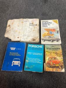 Classic Car Repair Manuals&ndash; Jeep, Subaru 1970-84, VW 1961-72, Porsche 356, Fiat 128