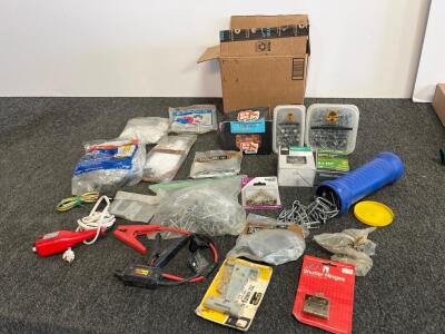 Screws, Nails, Hinges, Brackets, Tools & Accessories, Approx. 12 lbs
