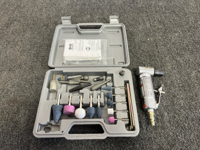 Ingersoll-Rand 301 Angle Die Grinder Kit, 1/4" Collet, 22,000 RPM, Case & Accessories