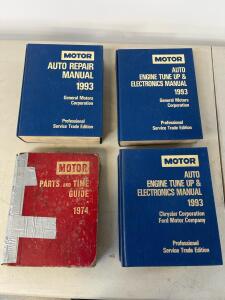 1993 MOTOR Auto Repair & Tune-Up Manuals For Chrysler, Ford, GM &ndash; Professional Editions
