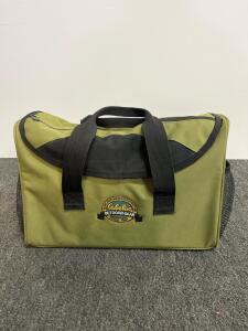 Cabela's Soft Tackle Bag With 2 Tackle Boxes, Fishing Tools, Rapala Lures, Hooks & Accessories