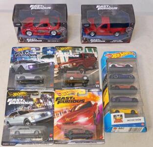Jada Toys Fast & Furious 1:24 Die-Cast Models & Hot Wheels Premium Fast & Furious 1:64 Cars