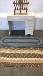 Desk,Rugs, Magazine Holder