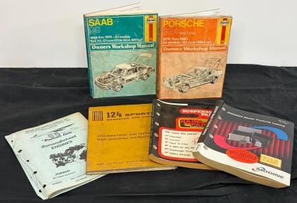 Haynes SAAB 99 & Porsche 924 Workshop Manuals, Fiat 124 Service Manual, Classic Parts Catalog
