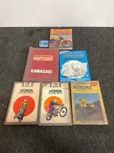 Vintage Motorcycle Service Manuals&ndash; Honda, Kawasaki, Suzuki, Indian, Harley + CCT Patch