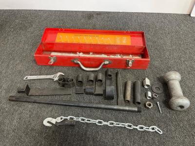 10 lbs 9pcs Dent Puller Set with Slide Hammer and Attachments