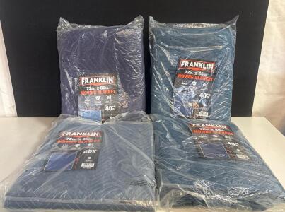 Franklin 72"x80" Moving Blanket 40 Sq Ft Heavy Duty Quilted Pad, Item 58324, New In Package