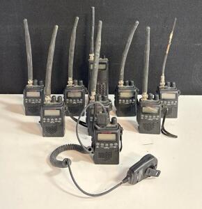 9 RadioShack PRO-79 200-Channel Weather Alert Handheld Radio Scanners With Antennas