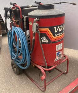 Viking Cleaning Systems Mobile Hot/Cold Water Pressure Washer (Used) Can&rsquo;t Test. Please Inspect In Person. Looks To Be Complete Set Up.