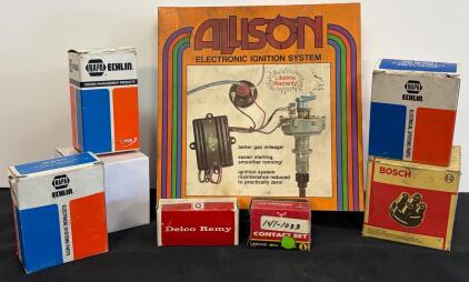 Vintage Auto Parts - Allison Ignition System, Delco Remy F402, NAPA MP128, TP120, Bosch, Daikhi, Craftsman