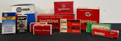 Vintage Ignition Parts &ndash; Autolite Spark Plugs, GM Distributor Caps, Sensors, Coils, NOS Boxed