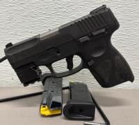 Taurus G2C 9mm Pistol, 3.2" Barrel, 2 Magazines, Laser Sight, Serial TLN10286