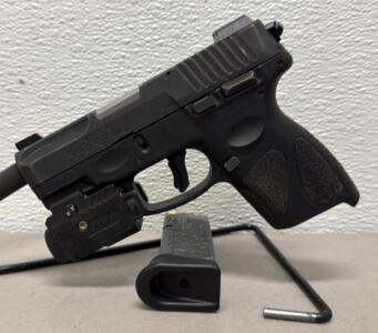 Taurus G2C 9mm Pistol, Serial ADJ733461, 3.2" Barrel, Defender DR-1062, 12-Round Mag