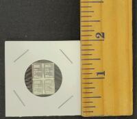 GRAU'S 999.9 Fine Silver Miniature Bars 3g Each, Serial 09666, 2x2" Display Holders, Set of 4