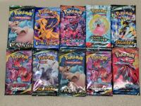 Lot of 10 Pok&eacute;mon Booster Packs Reproduction Replicas
