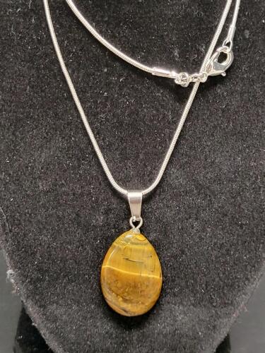 Picture Jasper Stone Necklace on .925 Chain