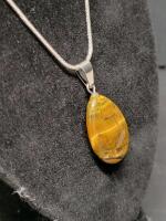 Picture Jasper Stone Necklace on .925 Chain - 2