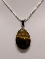 Picture Jasper Stone Necklace on .925 Chain - 3