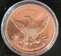 (6) 1 oz. .999 Copper Dinosaur Rounds - 3