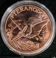 (6) 1 oz. .999 Copper Dinosaur Rounds - 10
