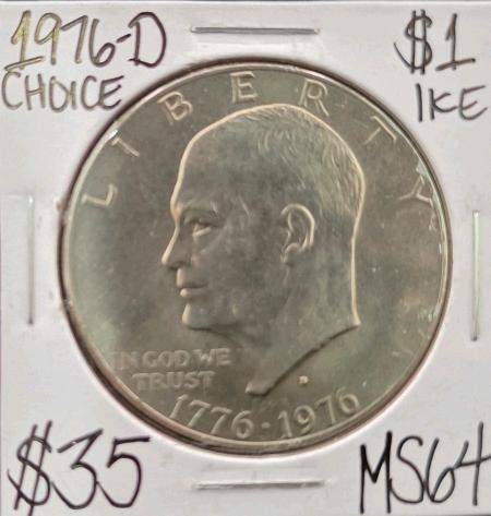 1976-D MS64Choice Mint State Ike Dollar