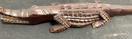 African Crocodile Carving