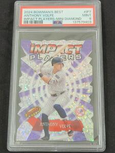 2024 Bowman's Best Anthony Volpe Impact Players Mini Diamond #IP7 PSA 9 Mint Yankees