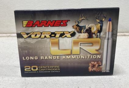 Barnes VOR-TX LR .338 Rem Ultra Mag 250gr LRX Long Range 20rds Centerfire Ammunition Box