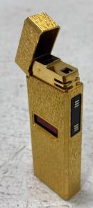 S.T. Dupont Line 1 Large Gold-Plated Butane Lighter, Serial No. 244075 - Unable to Verify