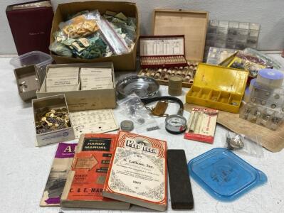 Vintage Watchmaker Parts & Tools Lot&mdash;LaRose, C&E Marshall, Manuals, Bestfit Box, 500+ Items