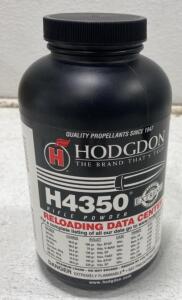 Hodgdon H4350 Smokeless Rifle Powder, 1 lb Opened Container, Approx. 60% Remaining