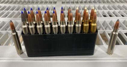 Barnes .338 Rem Ultra Mag VOR-TX LR 250gr LRX, Brass/Nickel, 40 Mixed Rounds w/Trays